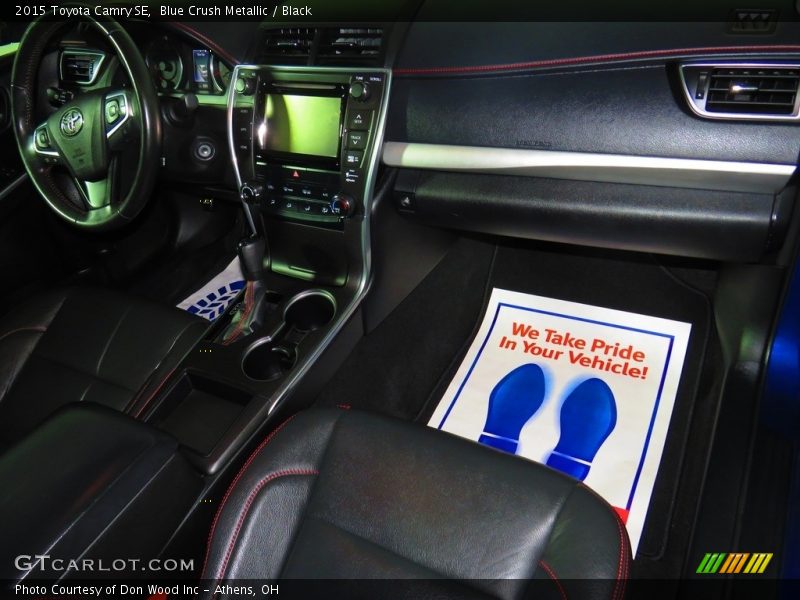 Blue Crush Metallic / Black 2015 Toyota Camry SE