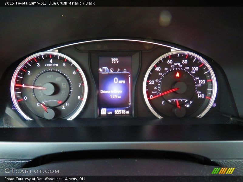 Blue Crush Metallic / Black 2015 Toyota Camry SE