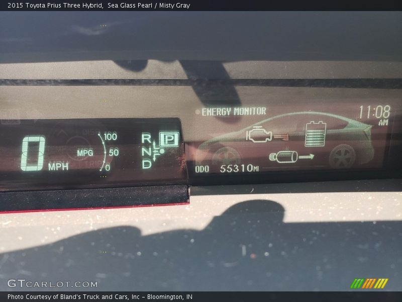 Sea Glass Pearl / Misty Gray 2015 Toyota Prius Three Hybrid