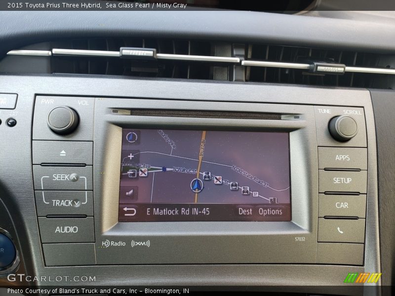 Sea Glass Pearl / Misty Gray 2015 Toyota Prius Three Hybrid