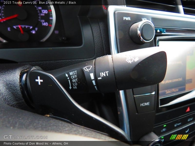 Blue Crush Metallic / Black 2015 Toyota Camry SE