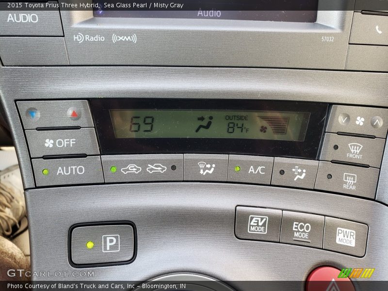 Sea Glass Pearl / Misty Gray 2015 Toyota Prius Three Hybrid