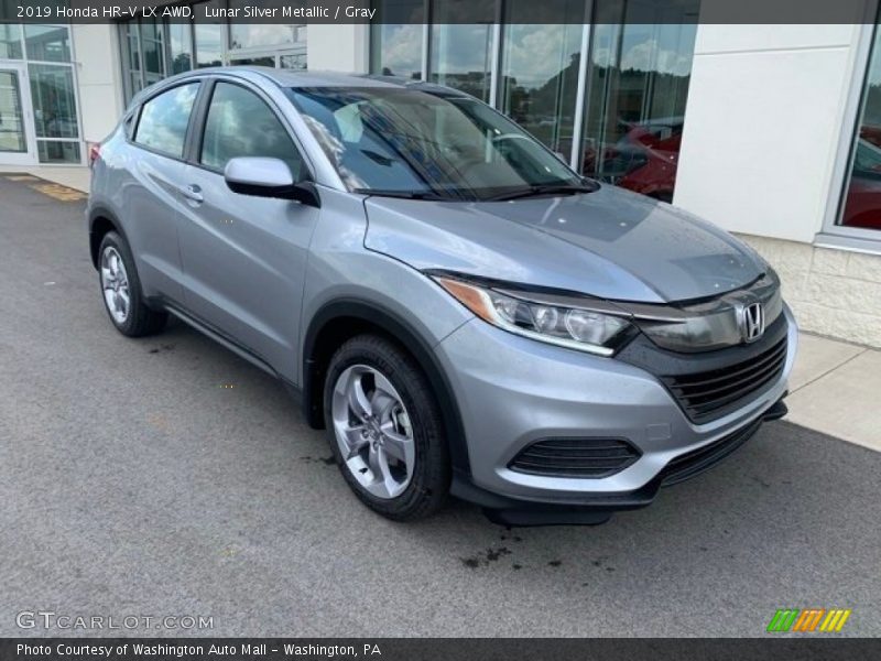 Lunar Silver Metallic / Gray 2019 Honda HR-V LX AWD