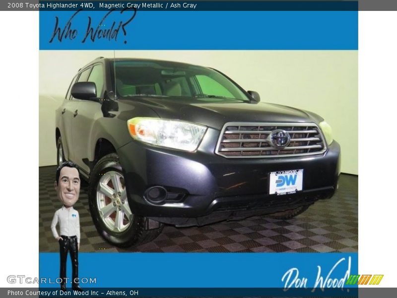 Magnetic Gray Metallic / Ash Gray 2008 Toyota Highlander 4WD