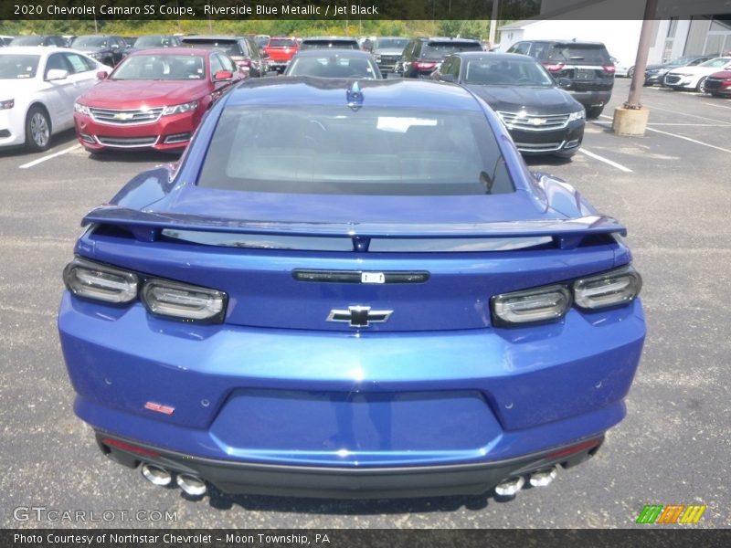 Riverside Blue Metallic / Jet Black 2020 Chevrolet Camaro SS Coupe