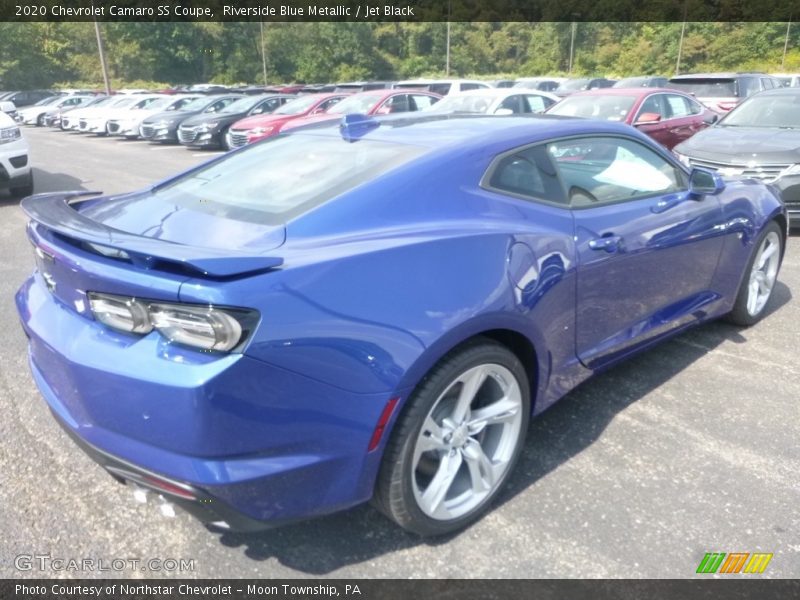 Riverside Blue Metallic / Jet Black 2020 Chevrolet Camaro SS Coupe