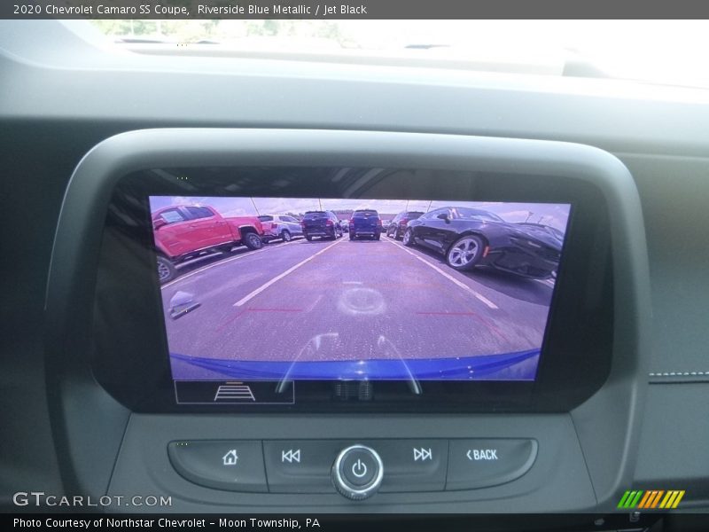 Riverside Blue Metallic / Jet Black 2020 Chevrolet Camaro SS Coupe