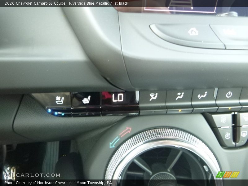 Riverside Blue Metallic / Jet Black 2020 Chevrolet Camaro SS Coupe