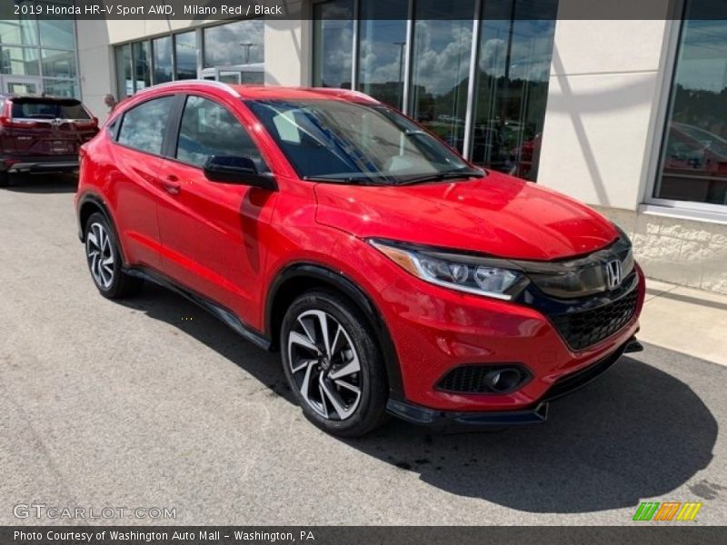 Milano Red / Black 2019 Honda HR-V Sport AWD