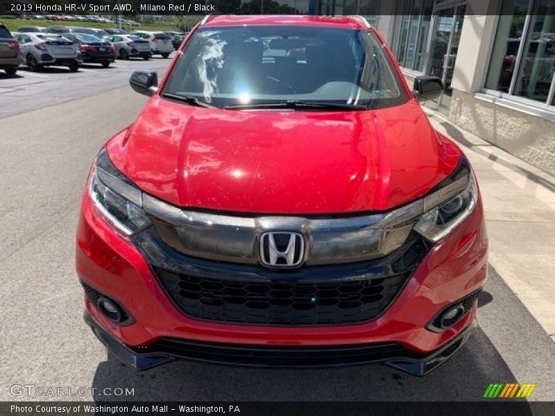 Milano Red / Black 2019 Honda HR-V Sport AWD