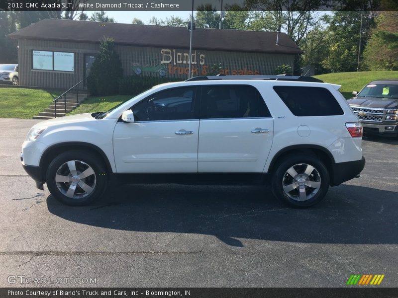 White Diamond Tricoat / Cashmere 2012 GMC Acadia SLT