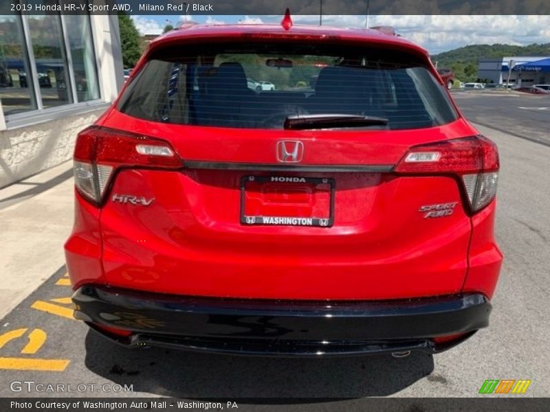 Milano Red / Black 2019 Honda HR-V Sport AWD
