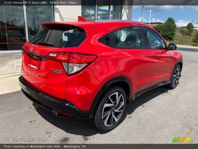 Milano Red / Black 2019 Honda HR-V Sport AWD