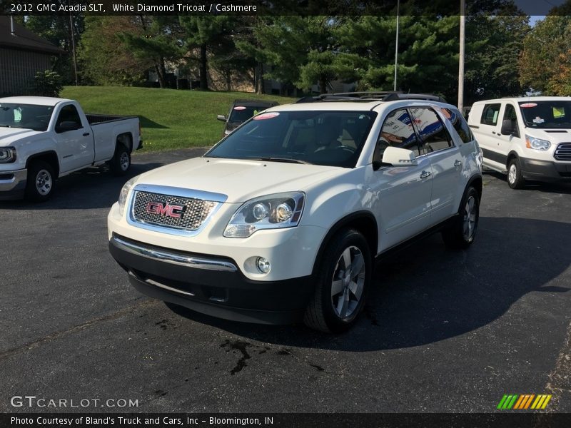 White Diamond Tricoat / Cashmere 2012 GMC Acadia SLT