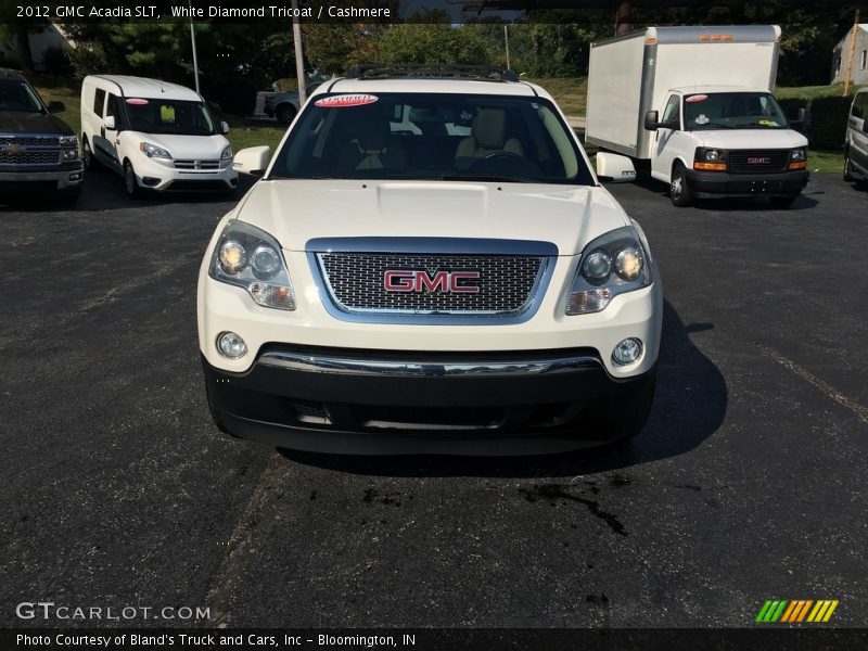 White Diamond Tricoat / Cashmere 2012 GMC Acadia SLT