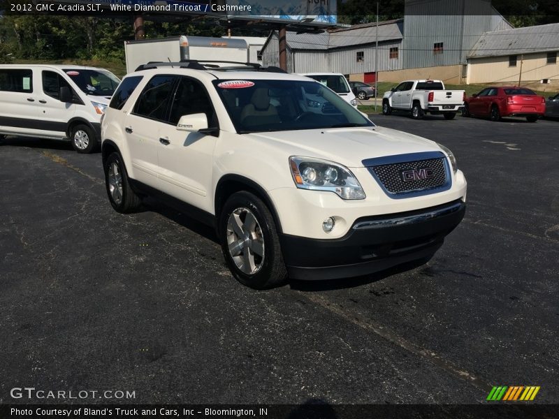 White Diamond Tricoat / Cashmere 2012 GMC Acadia SLT