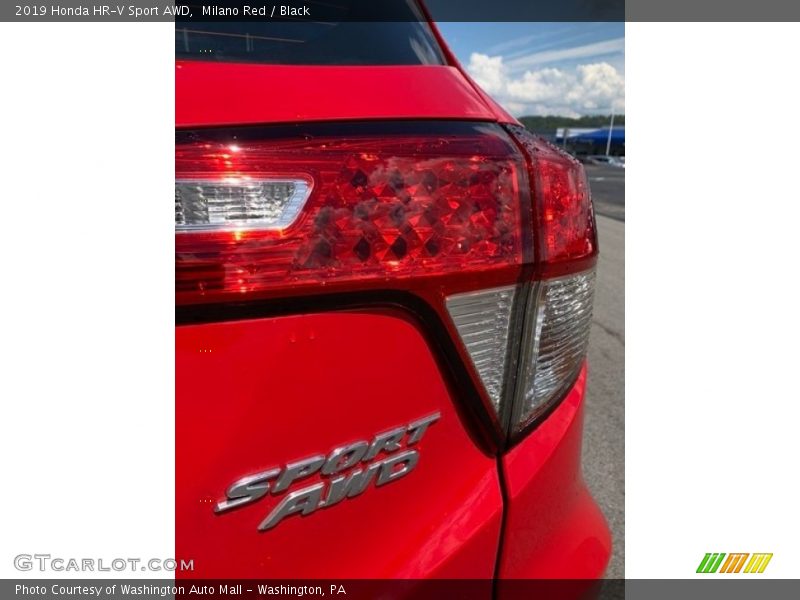 Milano Red / Black 2019 Honda HR-V Sport AWD