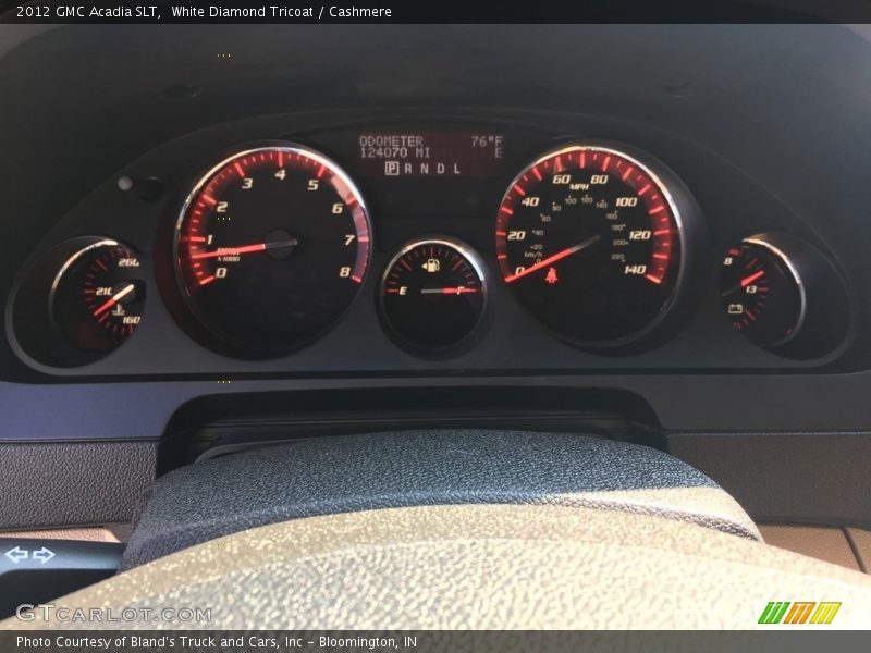 White Diamond Tricoat / Cashmere 2012 GMC Acadia SLT