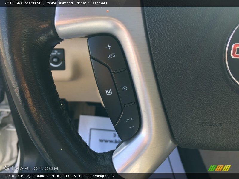 White Diamond Tricoat / Cashmere 2012 GMC Acadia SLT
