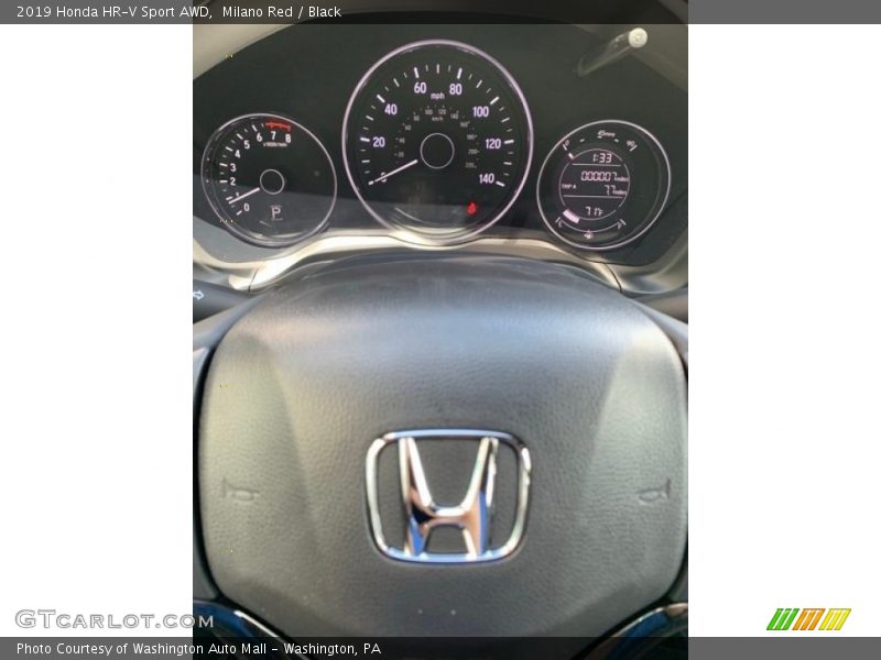 Milano Red / Black 2019 Honda HR-V Sport AWD