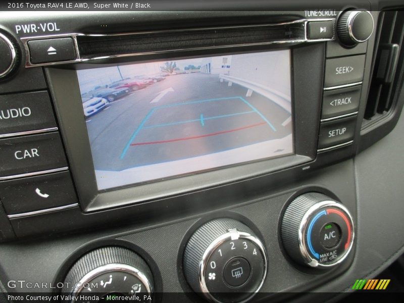 Super White / Black 2016 Toyota RAV4 LE AWD