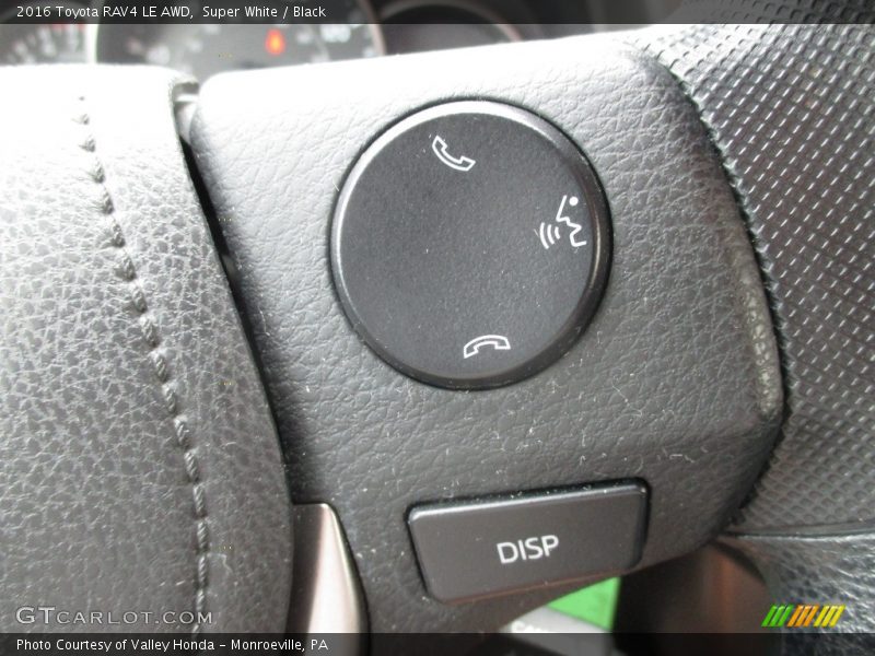 Super White / Black 2016 Toyota RAV4 LE AWD