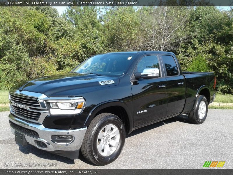 Diamond Black Crystal Pearl / Black 2019 Ram 1500 Laramie Quad Cab 4x4
