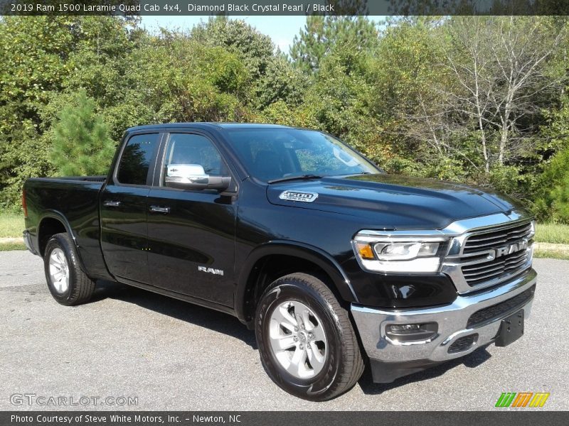 Diamond Black Crystal Pearl / Black 2019 Ram 1500 Laramie Quad Cab 4x4