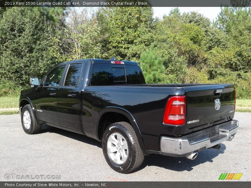 Diamond Black Crystal Pearl / Black 2019 Ram 1500 Laramie Quad Cab 4x4