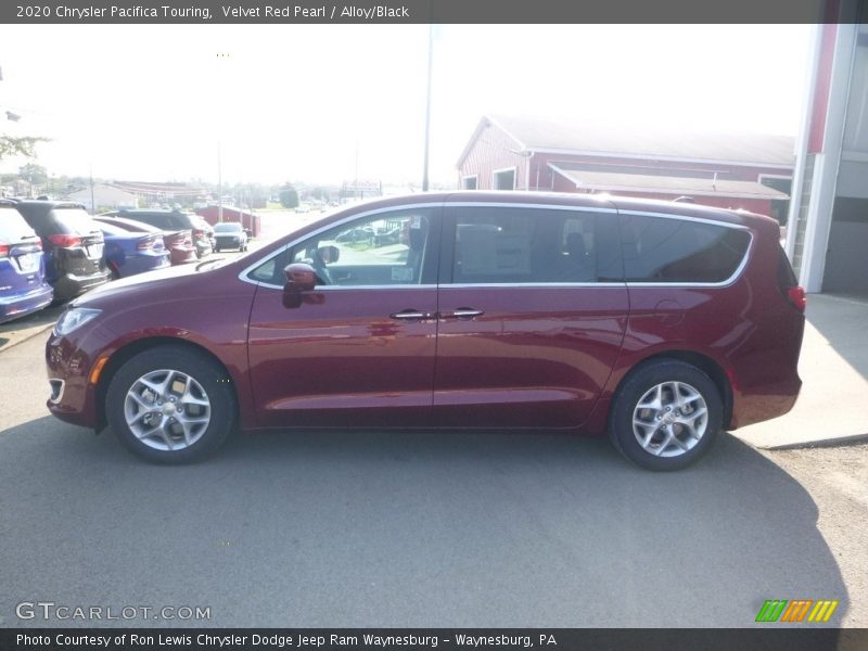 Velvet Red Pearl / Alloy/Black 2020 Chrysler Pacifica Touring