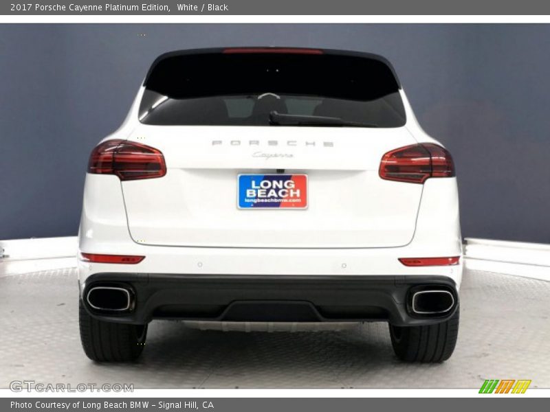 White / Black 2017 Porsche Cayenne Platinum Edition