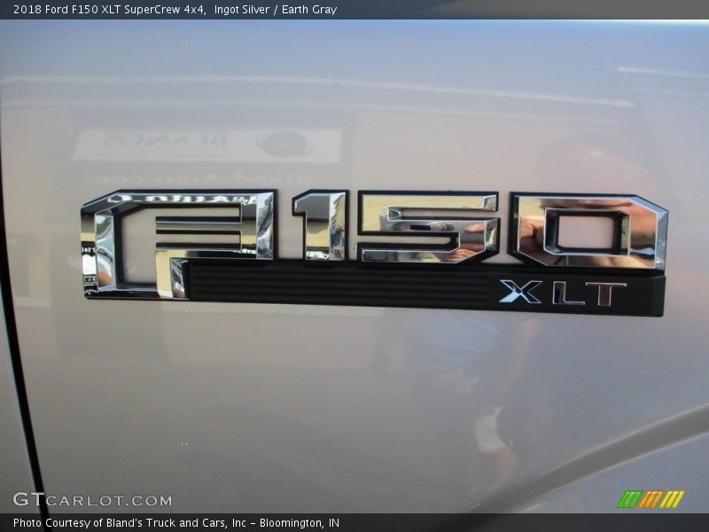 Ingot Silver / Earth Gray 2018 Ford F150 XLT SuperCrew 4x4