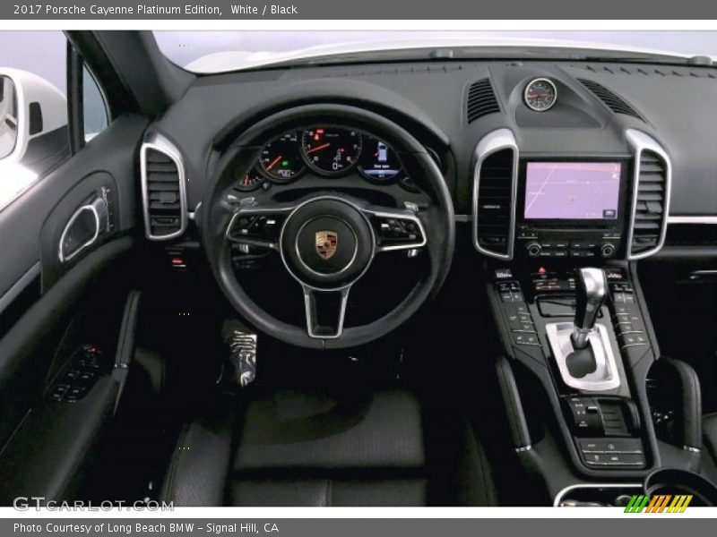 White / Black 2017 Porsche Cayenne Platinum Edition