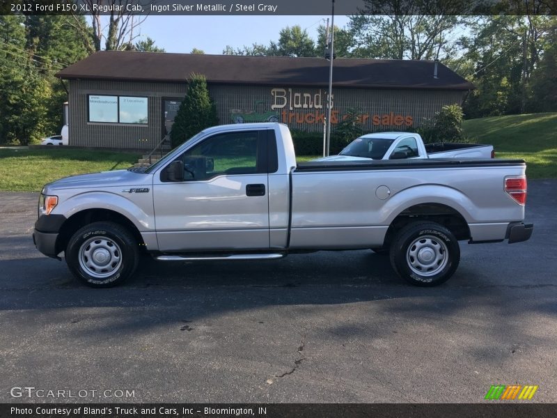 Ingot Silver Metallic / Steel Gray 2012 Ford F150 XL Regular Cab