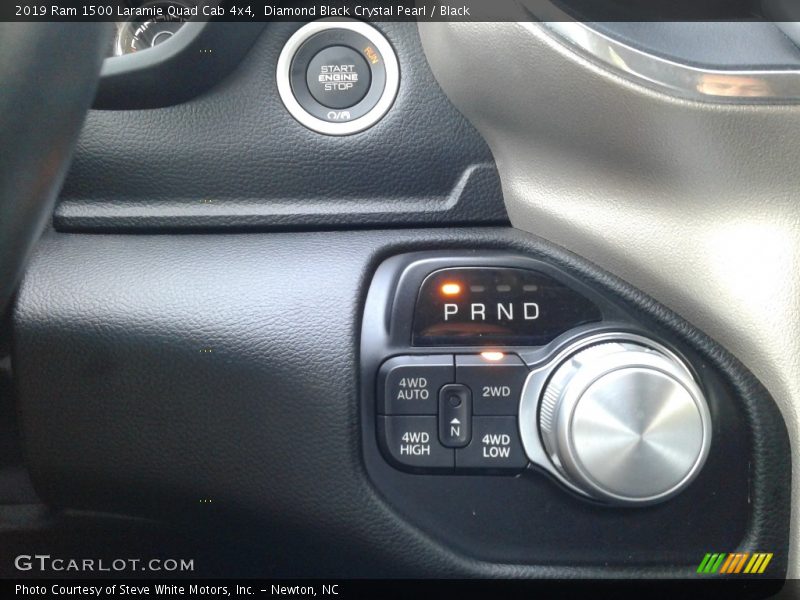 Diamond Black Crystal Pearl / Black 2019 Ram 1500 Laramie Quad Cab 4x4