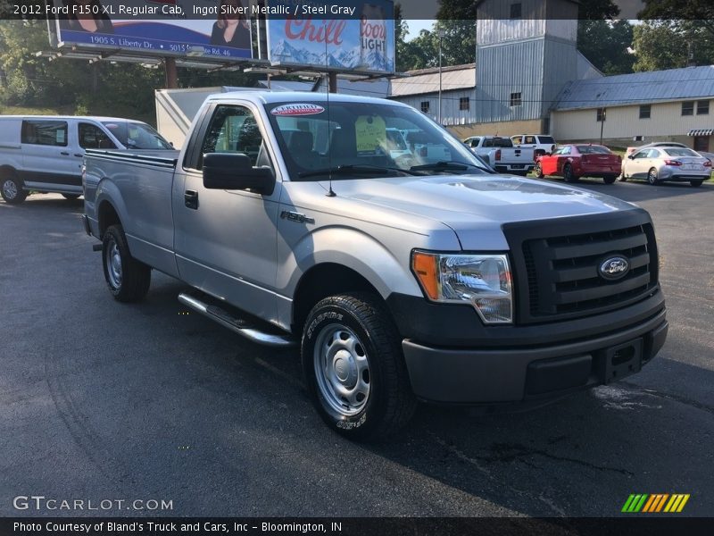 Ingot Silver Metallic / Steel Gray 2012 Ford F150 XL Regular Cab
