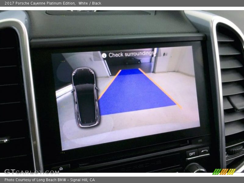 White / Black 2017 Porsche Cayenne Platinum Edition