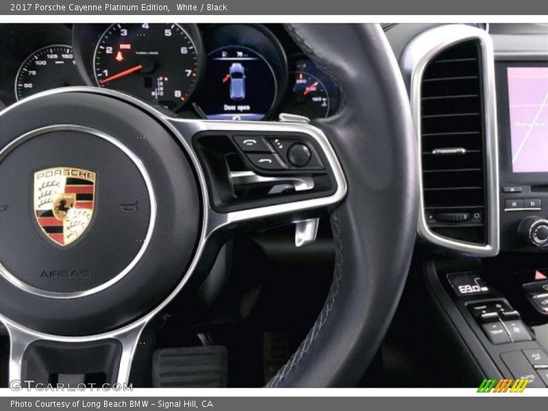White / Black 2017 Porsche Cayenne Platinum Edition