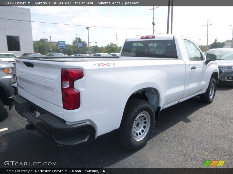 Summit White / Jet Black 2019 Chevrolet Silverado 1500 WT Regular Cab 4WD