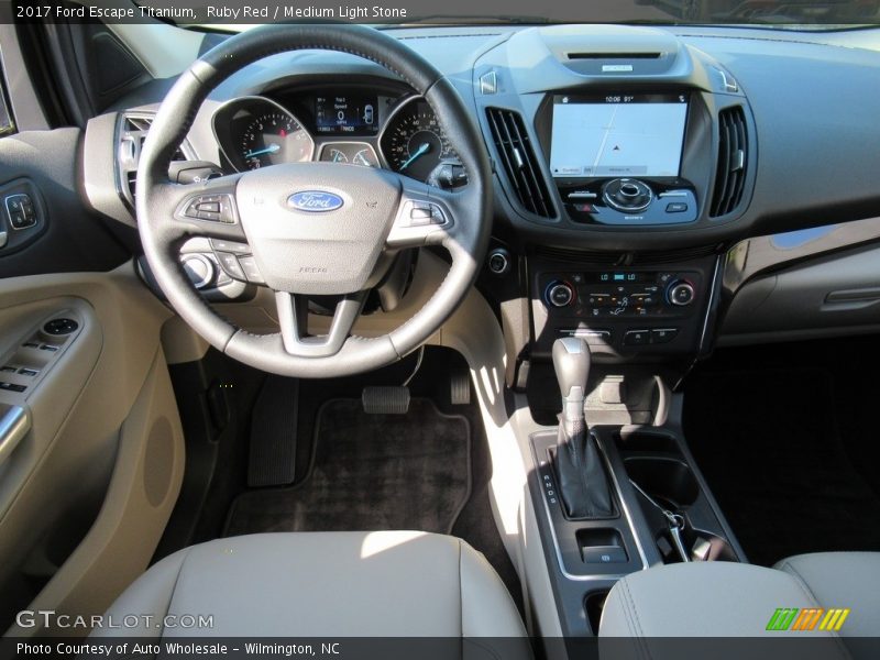 Ruby Red / Medium Light Stone 2017 Ford Escape Titanium