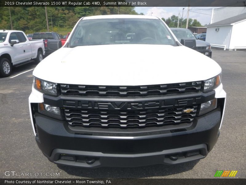 Summit White / Jet Black 2019 Chevrolet Silverado 1500 WT Regular Cab 4WD