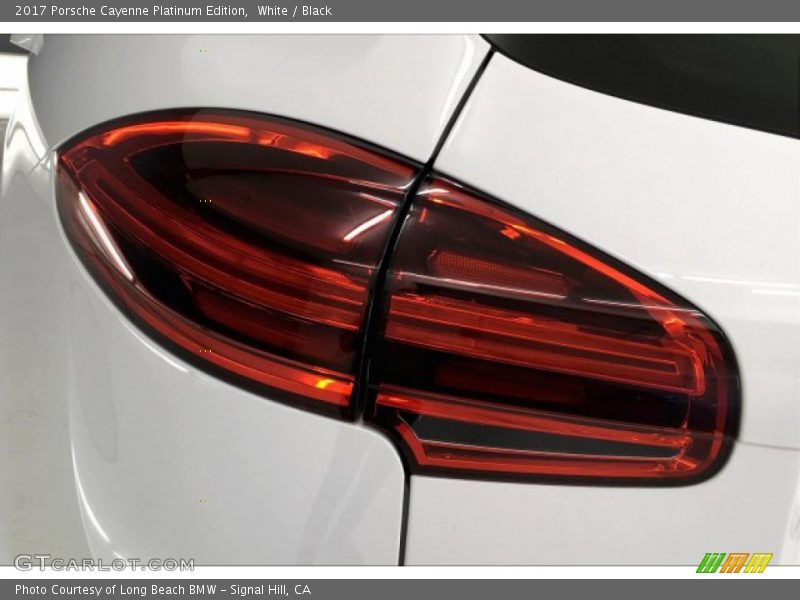 White / Black 2017 Porsche Cayenne Platinum Edition