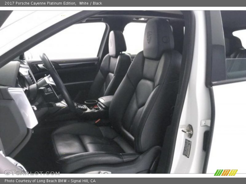 White / Black 2017 Porsche Cayenne Platinum Edition