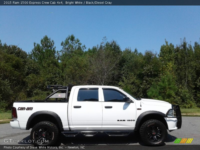 Bright White / Black/Diesel Gray 2015 Ram 1500 Express Crew Cab 4x4