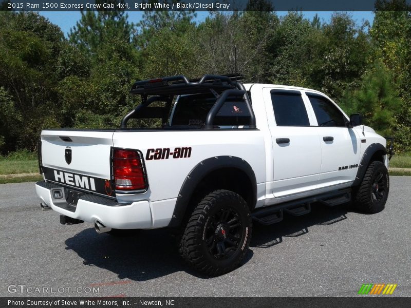 Bright White / Black/Diesel Gray 2015 Ram 1500 Express Crew Cab 4x4