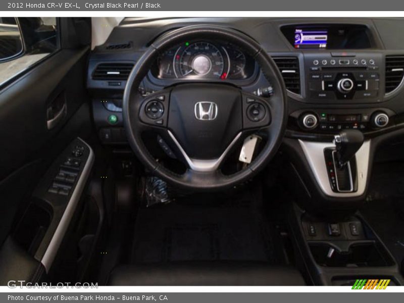 Crystal Black Pearl / Black 2012 Honda CR-V EX-L