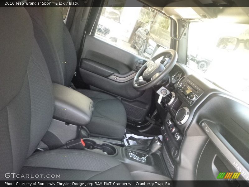 Black / Black 2016 Jeep Wrangler Sport