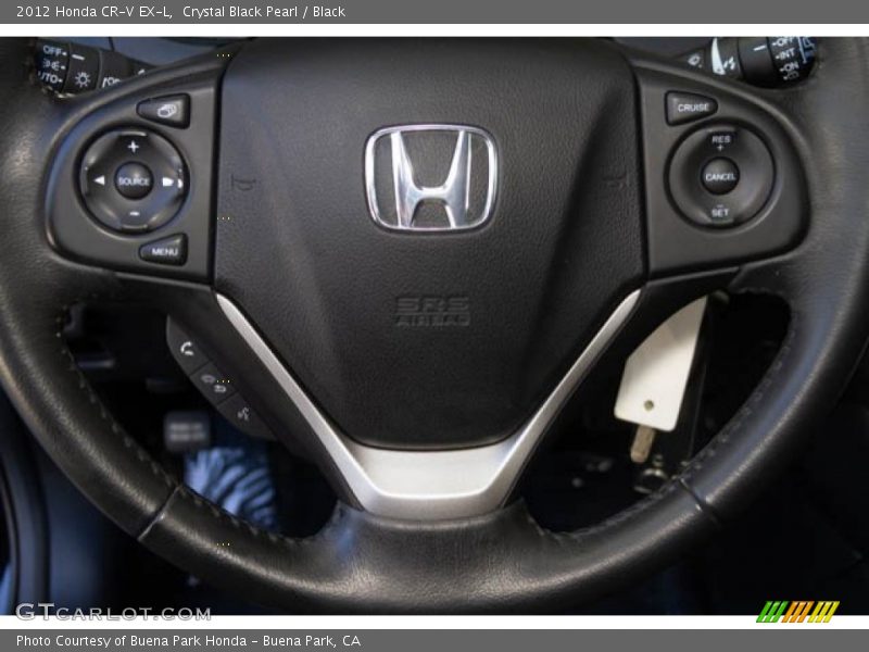 Crystal Black Pearl / Black 2012 Honda CR-V EX-L