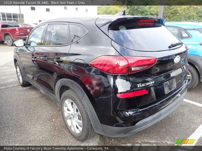 Black Noir Pearl / Gray 2019 Hyundai Tucson SE AWD