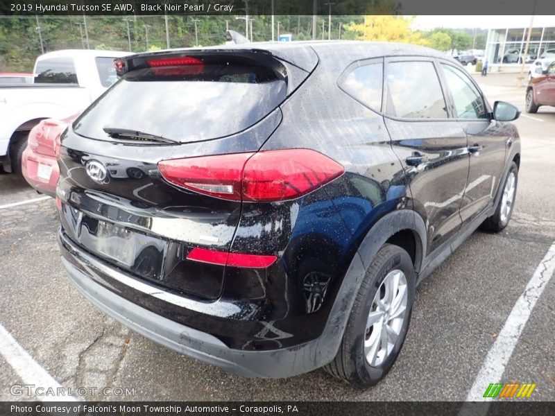 Black Noir Pearl / Gray 2019 Hyundai Tucson SE AWD